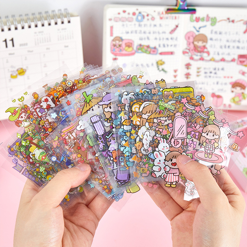 set 50 tấm sticker PET Công chúa nhỏ M846