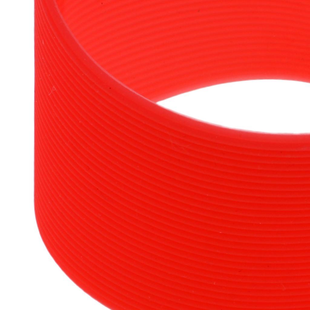 3 Pieces Outdoor Silicone Round Non-slip Water Bottle Mug Cup Sleeve Cover