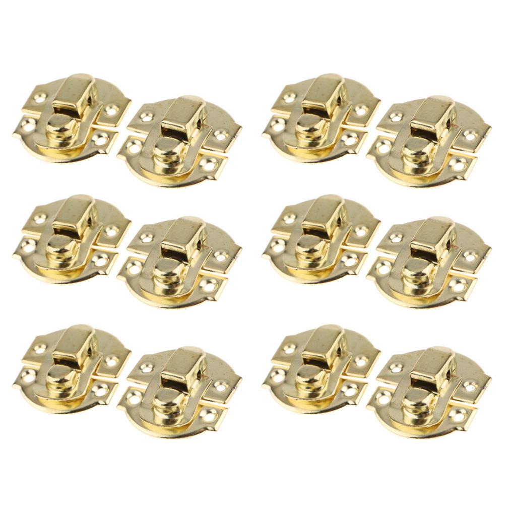 12Pcs Antique Buckle Alloy Box Buckle Wooden Box Lock Craft Hardware