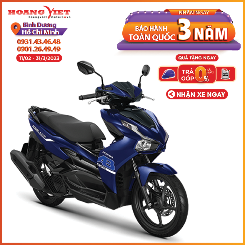 Xe máy Honda Air Blade 125cc sẽ là một điểm nhấn tuyệt vời cho những ai yêu thích sự tinh tế và sang trọng. Với động cơ mạnh mẽ và tính năng tiện nghi, chiếc xe này sẽ mang lại cho bạn những trải nghiệm tuyệt vời trên đường phố. Hãy cùng chiêm ngưỡng hình ảnh về chiếc xe đầy cuốn hút này để cảm nhận sự khác biệt đến từ Honda.