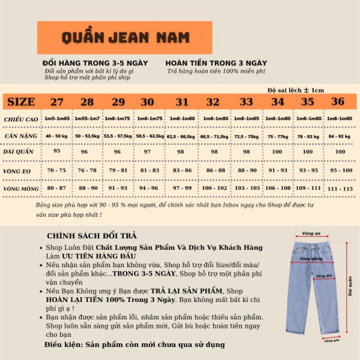 Quần Jean Nam - Quần bò nam- Baggy Ống Rộng Jean - Hotboy Hàn Quốc