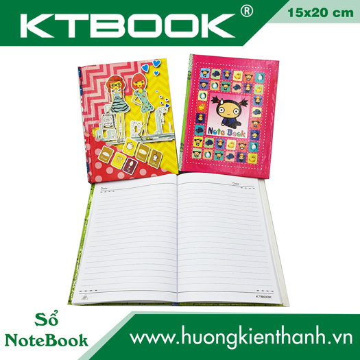 Sổ Bìa Cứng ghi chép KTBOOK loại NoteBook Khổ 13 x 20 cm