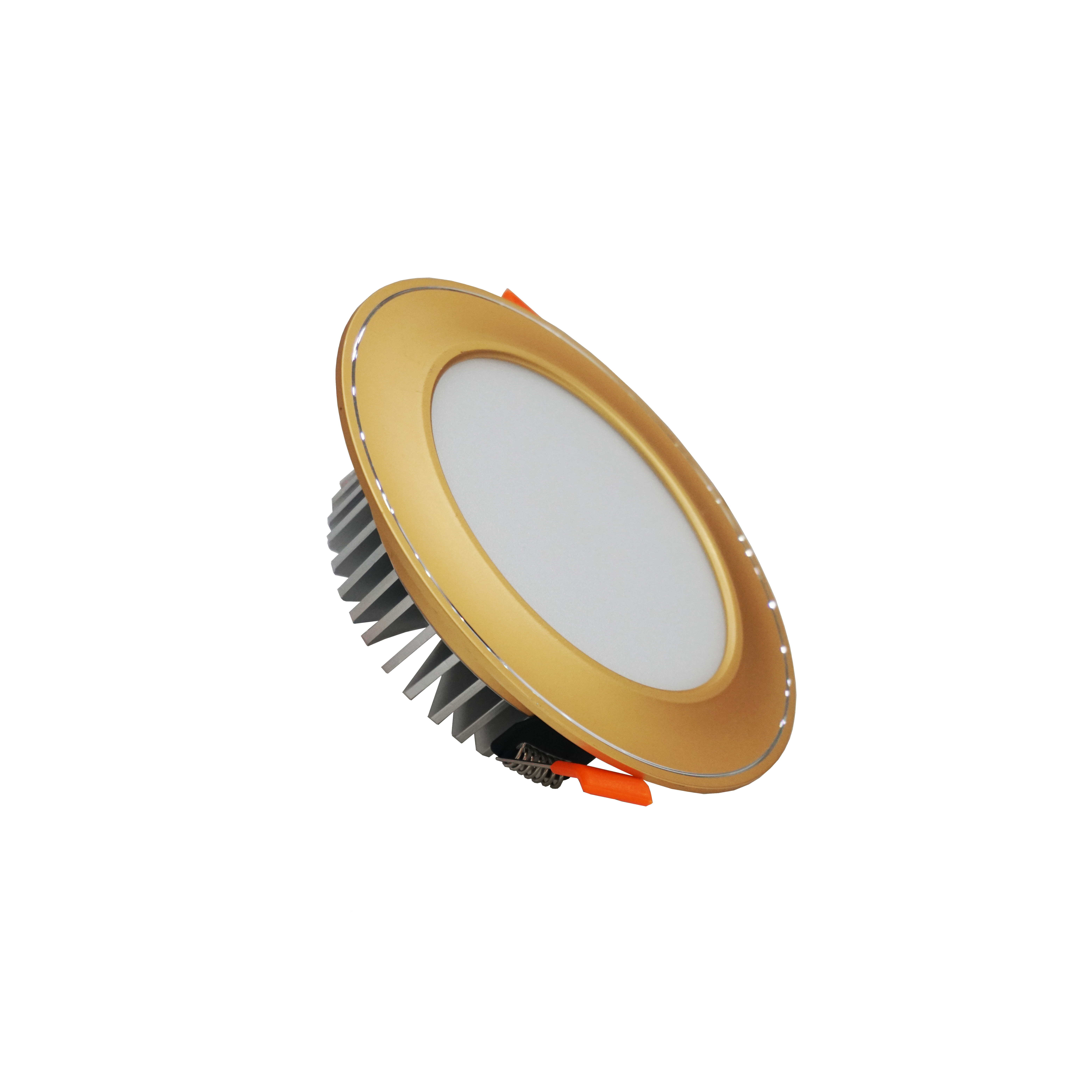 Đèn led âm trần mặt cong 7W mặt vàng - TLC Lighting