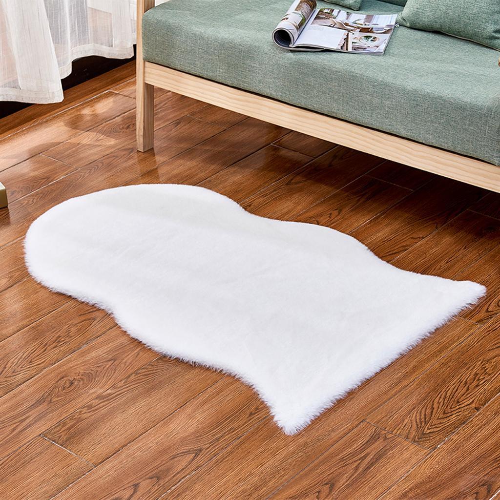 Soft Area Rugs for Kids Room Play Mat Anti- Nursery Carpets White