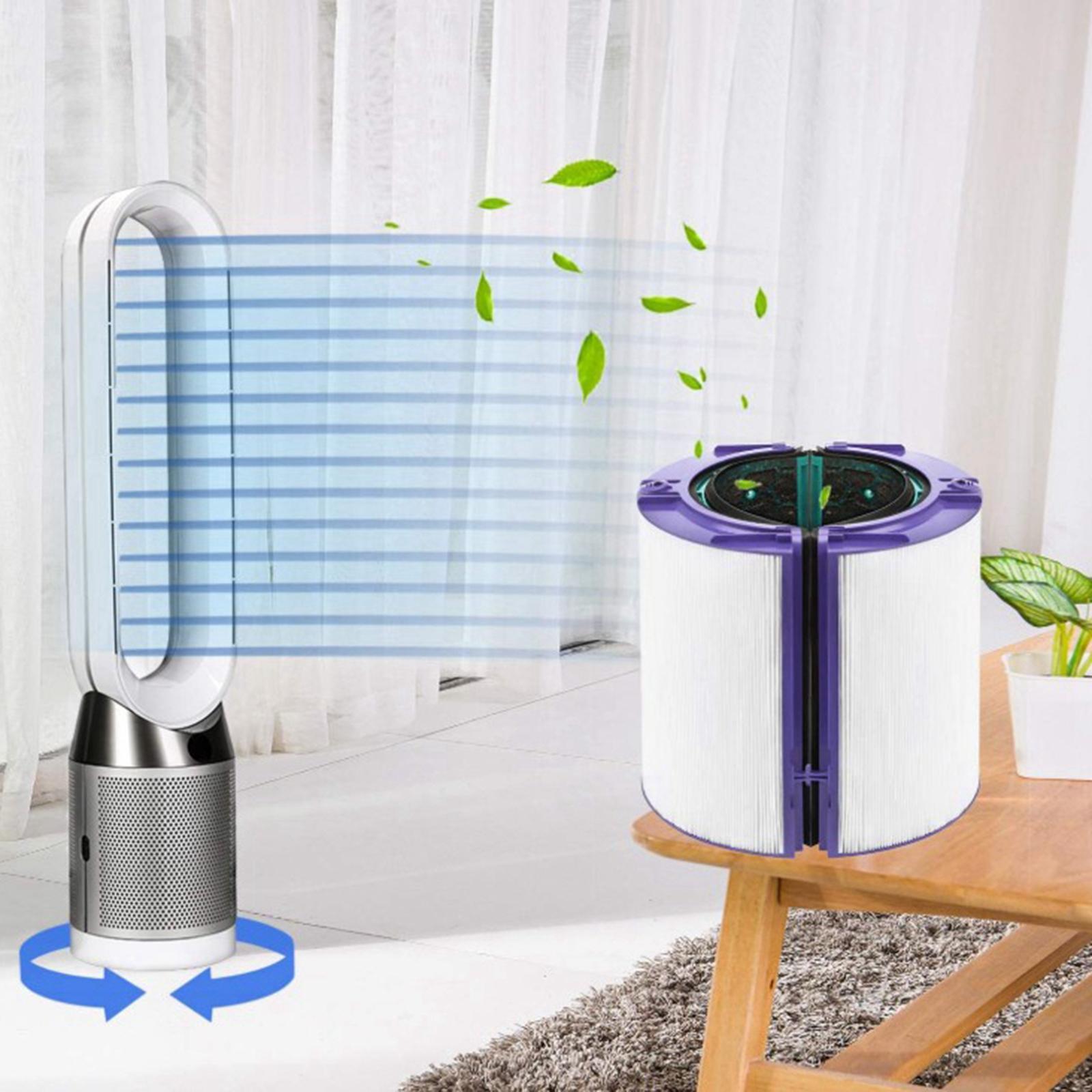 4x Glass HEPA Filter & Activated Carbon Filter for Dyson HP04 HP05