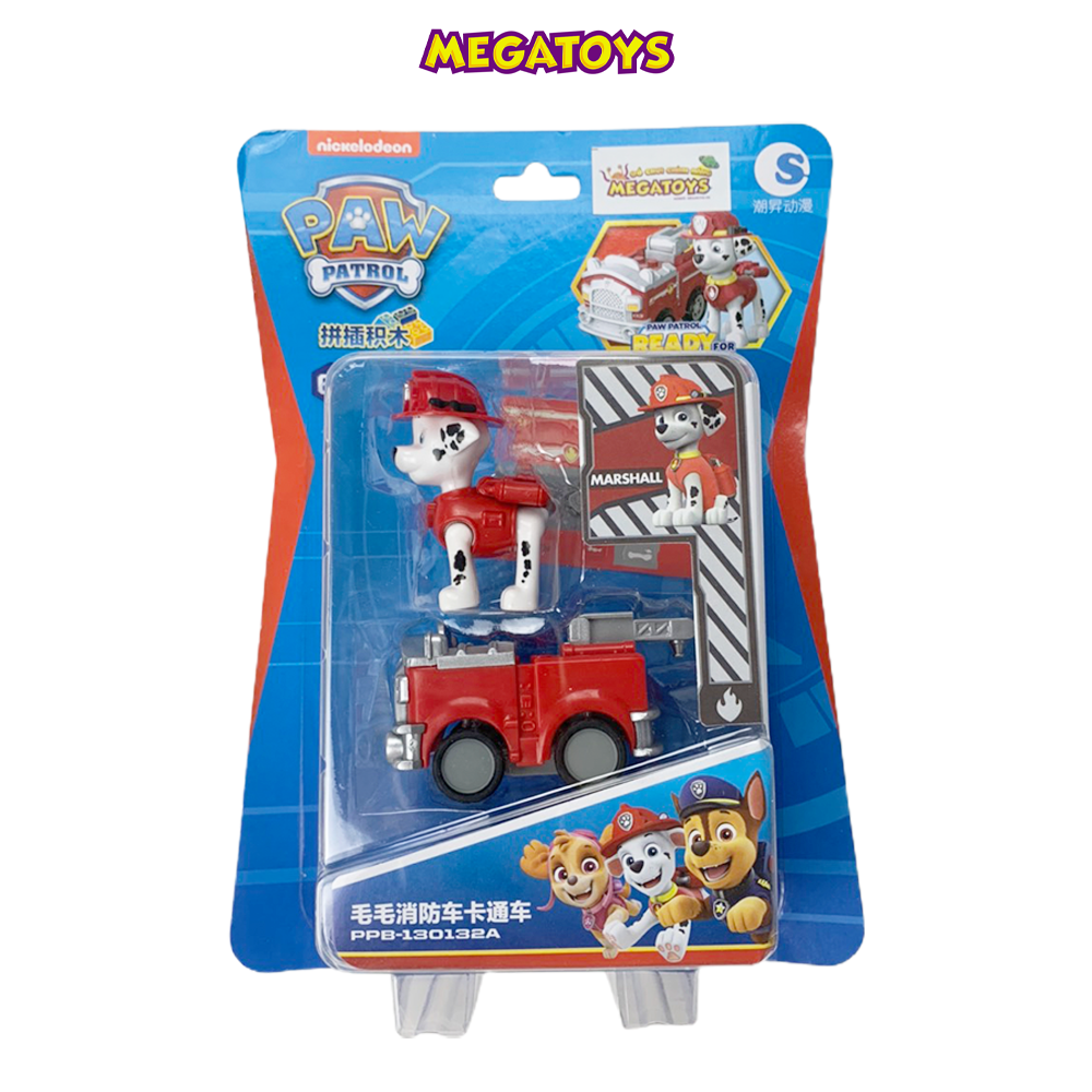 Xe mô hình biệt đội chó cứu hộ Paw Patrol - Chó đội trưởng Chase