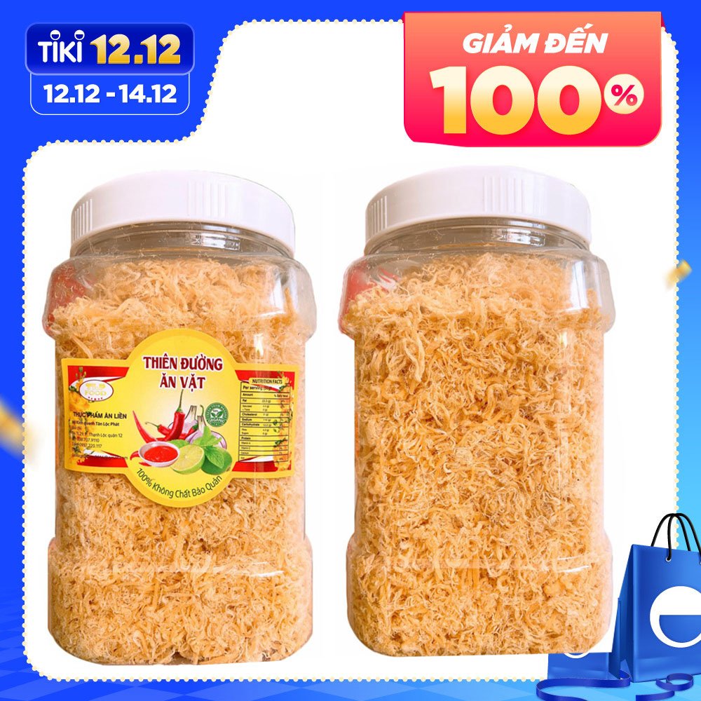(COMBO 2 HŨ) GÀ CHÀ BÔNG TÂN LỘC PHÁT (1KG) - DÙNG ĂN KÈM