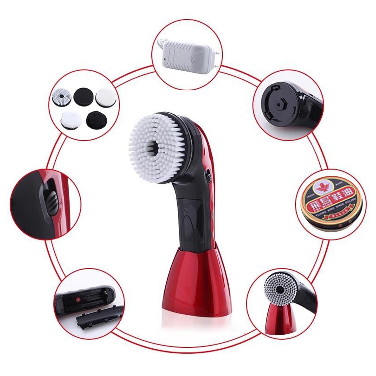 Electric Shoe Polishing Machine Cleaning Brush Leather