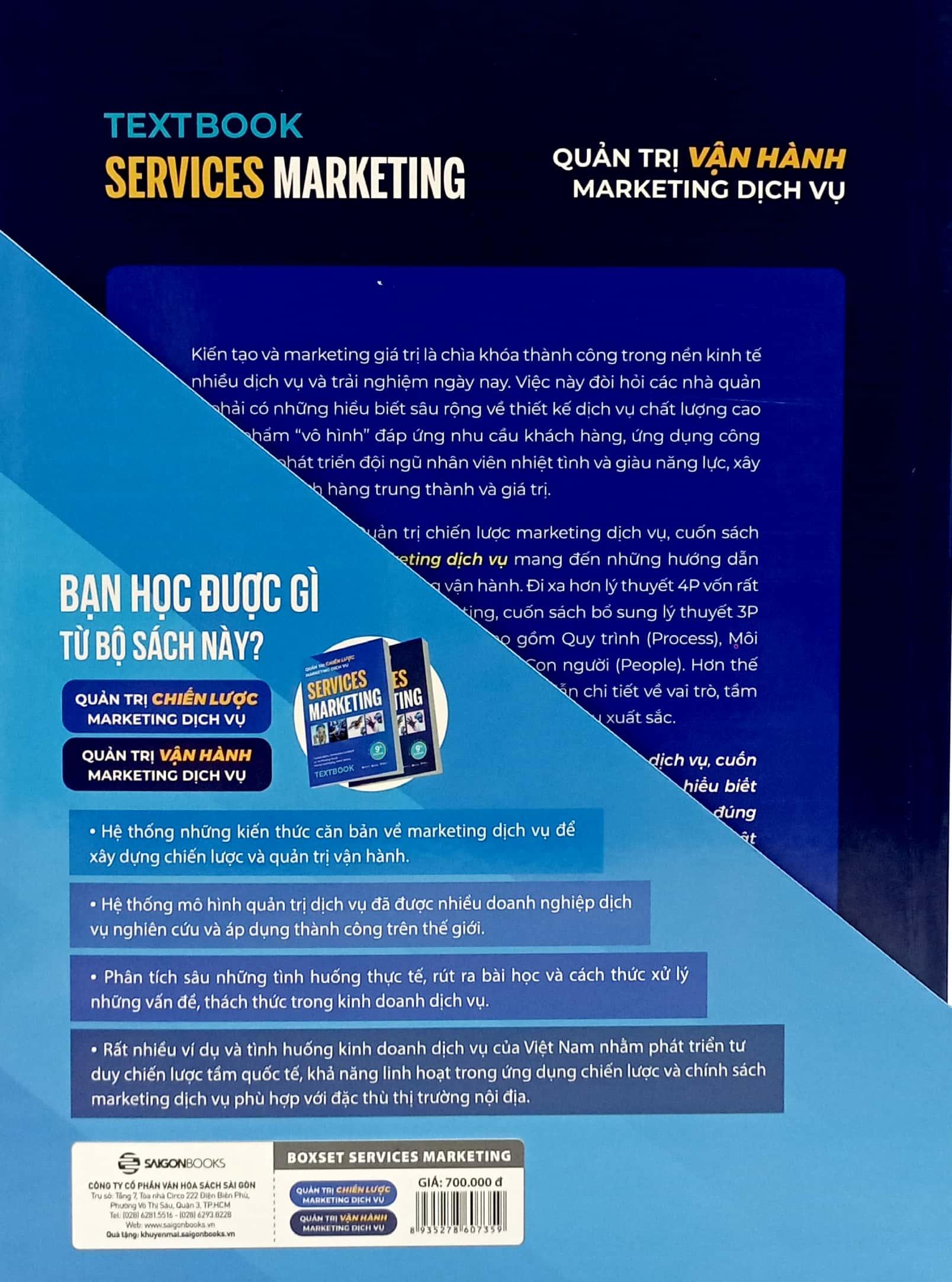 Boxset Textbook Services Marketing (Bộ 2 Cuốn)