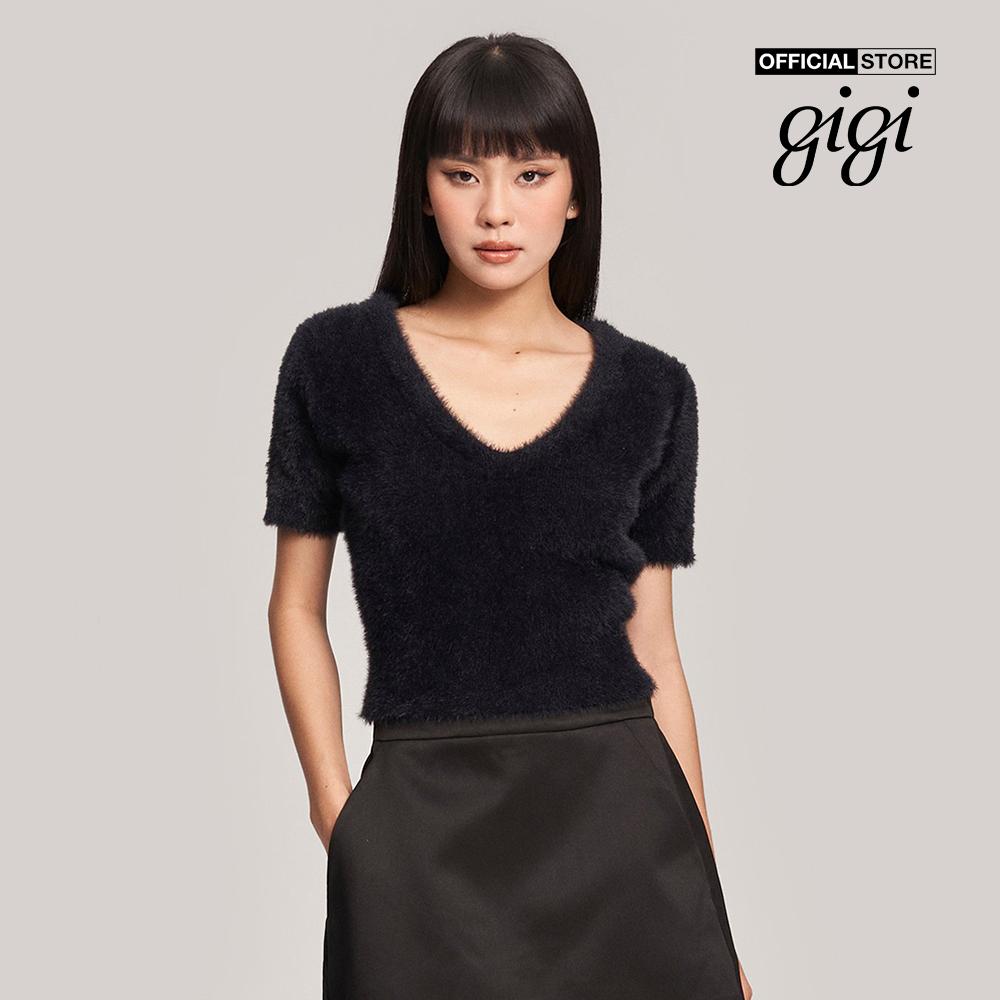 GIGI - Áo len nữ tay ngắn cổ V nữ tính G1303K222711