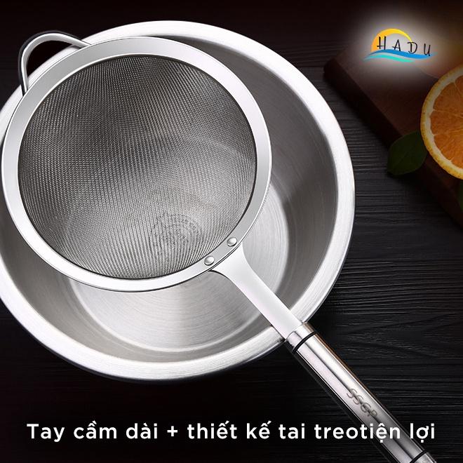 Rây Lọc Cháo Siêu Mịn Inox Sữa Hạt Yến Bột Cao Cấp Đạt Chất Lượng Đức HADU