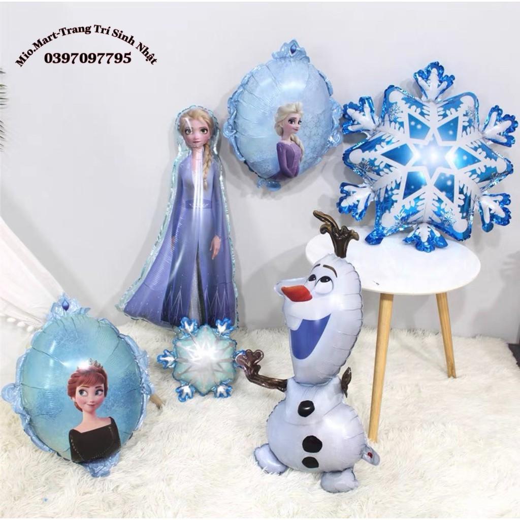 Bóng Bay Hình Công Chúa Elsa Anna Người Tuyết Trang Trí Sinh Nhật Cho Bé BB79