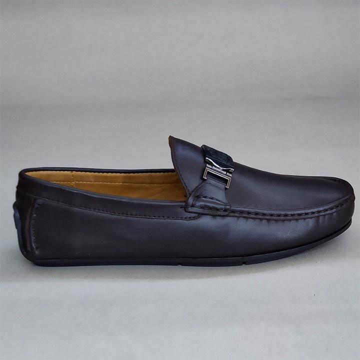 Giày Mọi Nam Đế Âm Da Bò Thật TiTi ĐÔ Cao Cấp GDA2025d