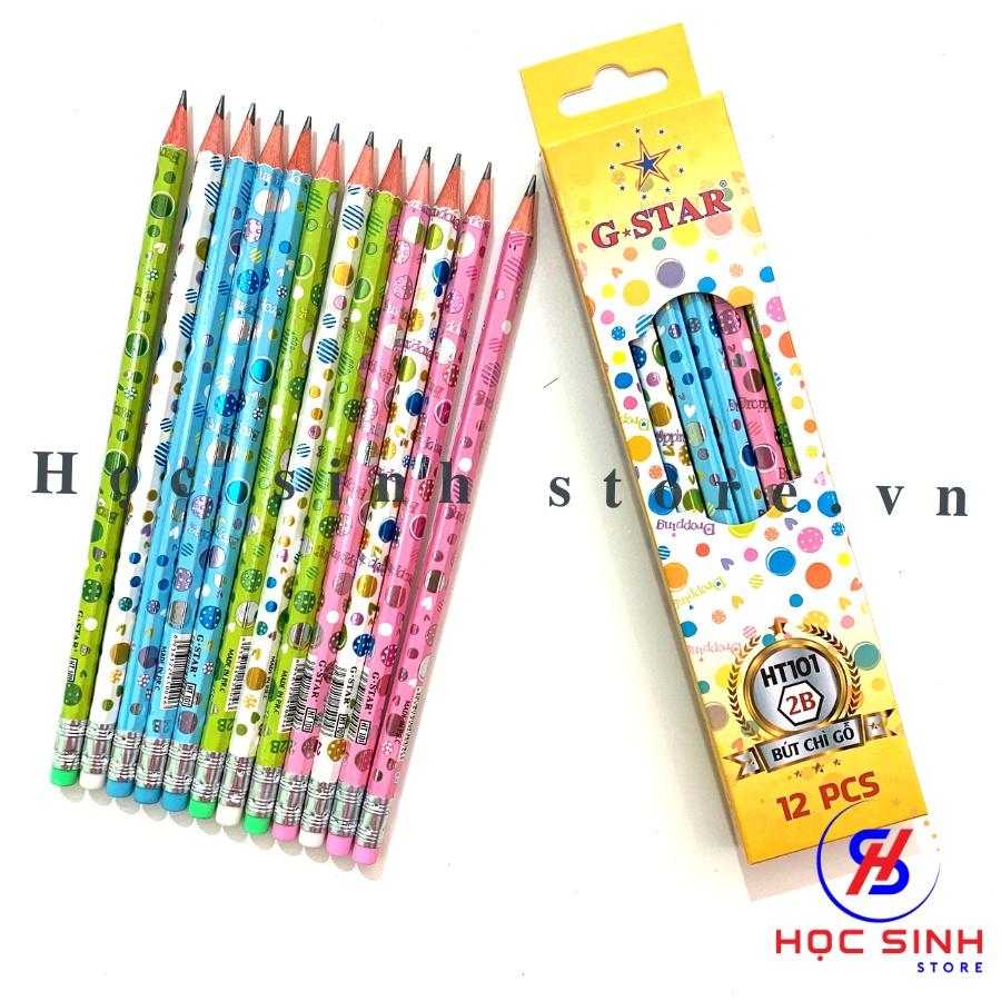 Hộp 12 Cây Bút Chì Gỗ Gstar HT101 2B