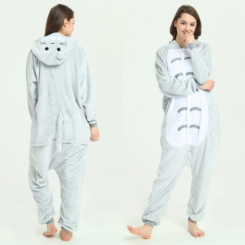 Bộ Đồ hình thú liền thân lông mịn Pijama dành Cho Người Lớn và Trẻ Em Hoạt Hình Cosplay