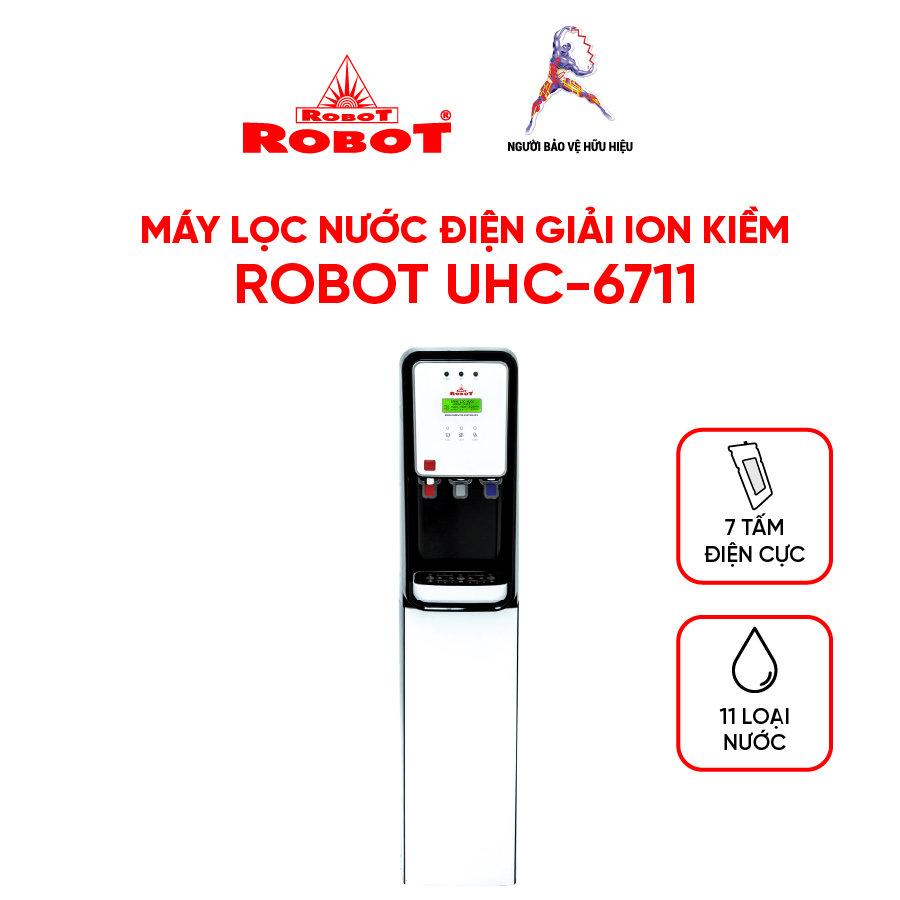 Máy Lọc Nước Điện Giải ION Kiềm ROBOT UHC 6711 - Hàng Chính Hãng