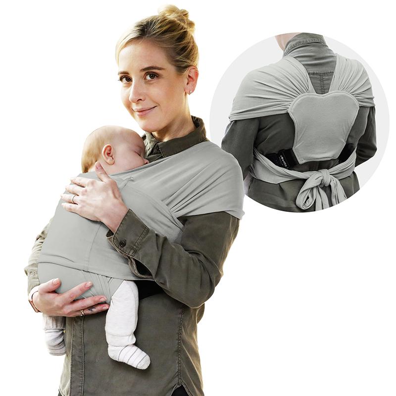 Tất Cả Trong 1 Co Giãn Len Cho Bé Baby Sling Trẻ Sơ Sinh Tàu Sân Bay Điều Dưỡng Da Tay Lưới Bọc Quạt Có Thể Điều Chỉnh X em Bé