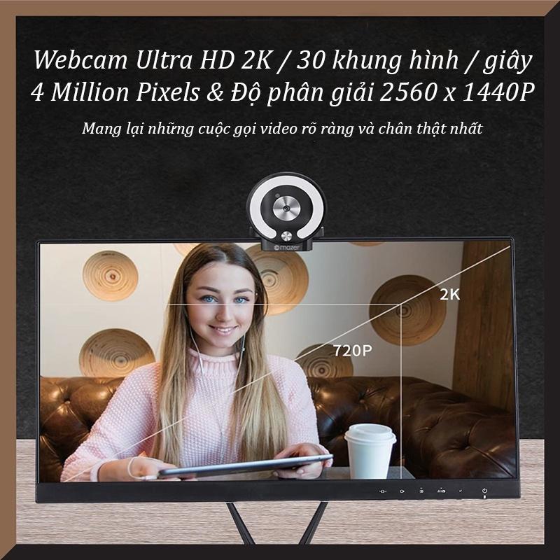 Webcam Mazer Infinite.Multimedia Pro Ultra 2K HD-Hàng chính hãng