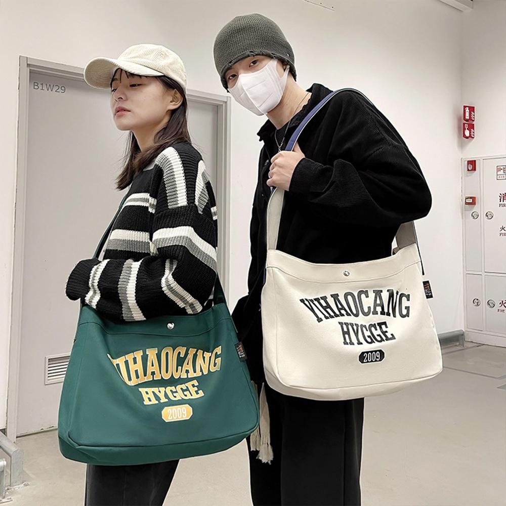 Túi đeo chéo nam nữ sức chứa lớn màu sắc tương phản thời trang cho học sinh TX35