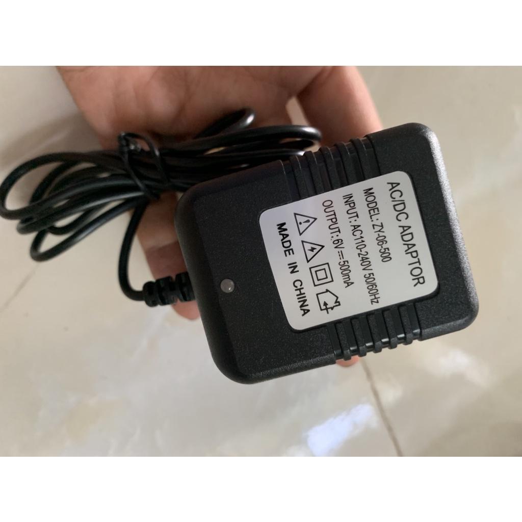 Sạc xe điện trẻ em, sạc xe máy điện trẻ em 6v500mah có đèn báo sạc