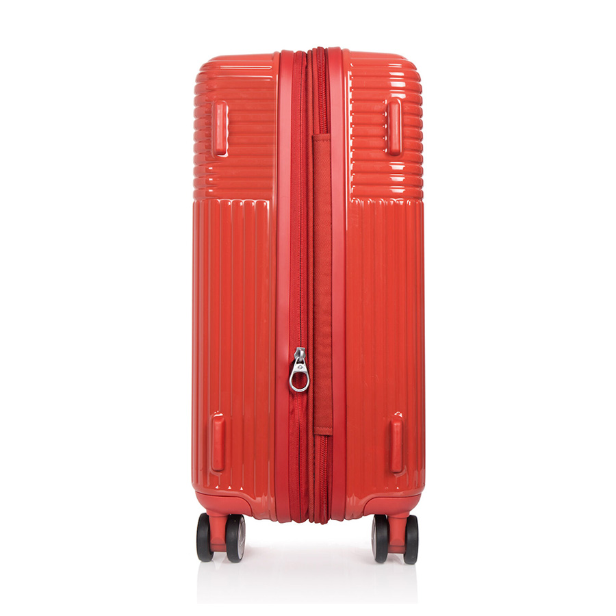 Vali kéo Samsonite TSA APINEX SPINNER:Hệ thống 4 bánh xe đôi xoay 360° với nút chặn Khóa kéo chống trộm Safeplux