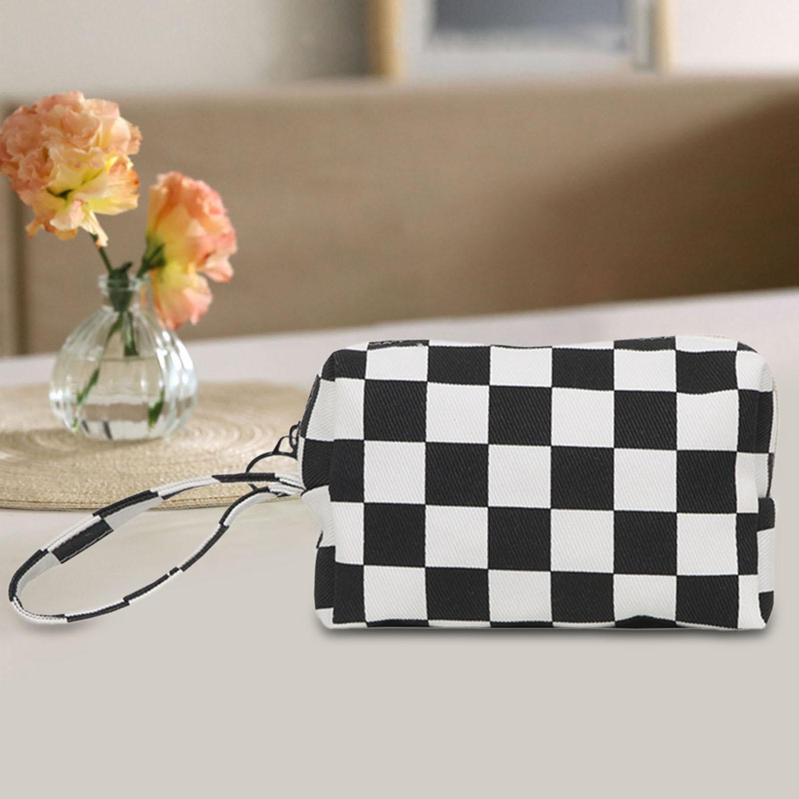 Portable Makeup Bag Storage Case Organizer Zipper Design Versatile Cosmetic Holder Toiletry Bag