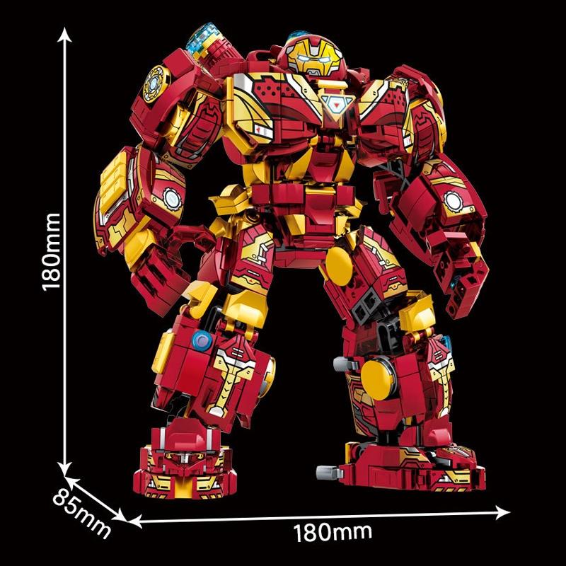 Đồ chơi Lắp ráp Hulkbuster MK4, LY76077 Marvel Superheroes, Xếp hình thông minh, Mô hình siêu anh hùng