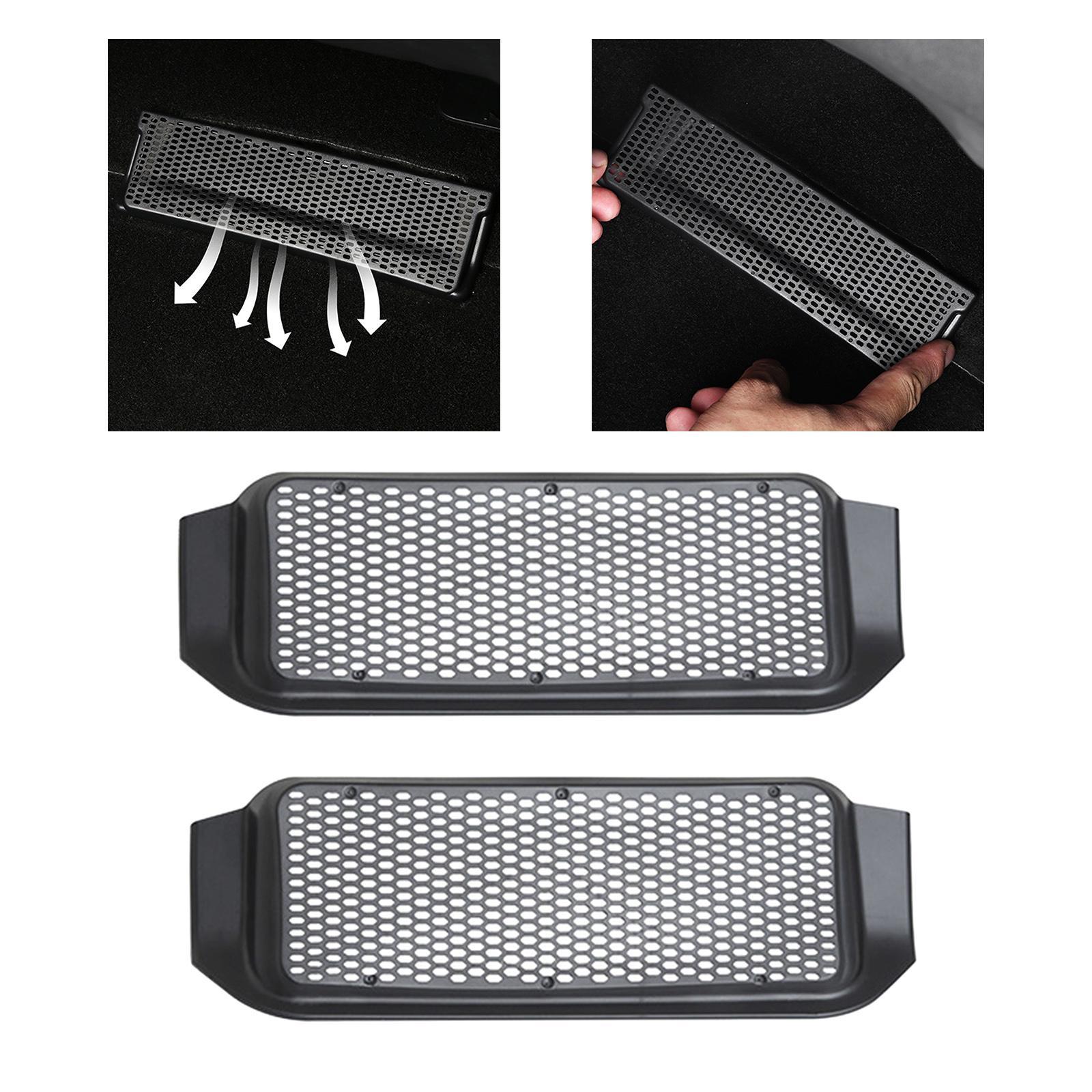 Car Air Outlet Cover under Seat Air Outlet Vent Cover Keep Air Flow and Clean under Seat Air Vent Dustproof Cover for