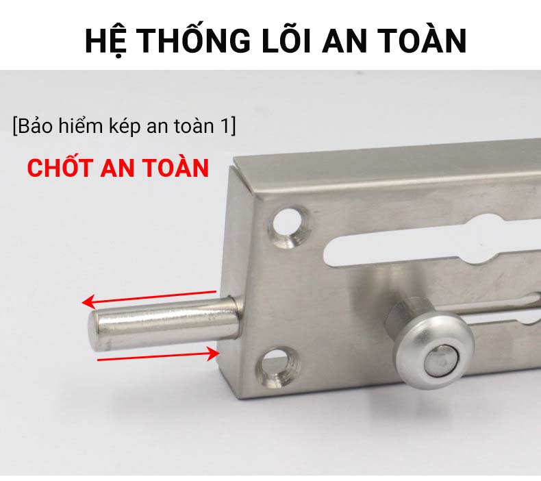 Chốt Cửa Chống Trộm Có Dây Xích KUNBE An Toàn Dạng Trượt Chắc Chắn Bảo Vệ Tốt Ngôi Nhà Của Bạn