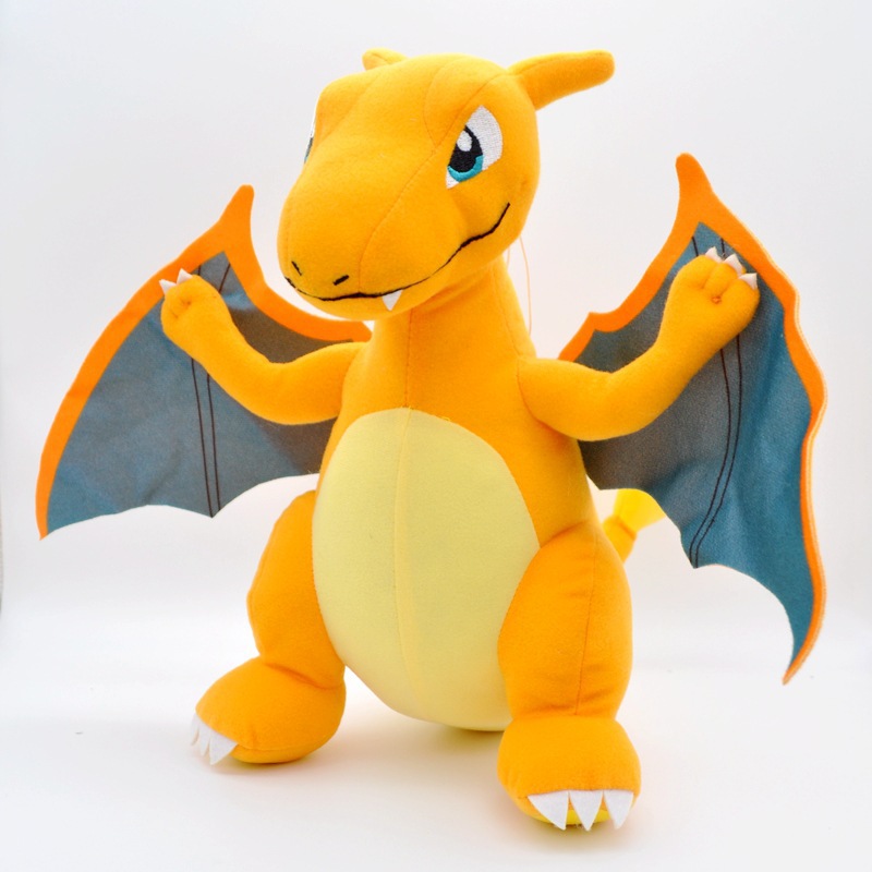 Gấu Bông Pokemon Rồng Charizard Shiny (30 Cm) Nguyên Tem Nguyên Tag (Tặng Kèm 1 Ví Da 12 Ngăn Đựng Thẻ ATM, CCCD)