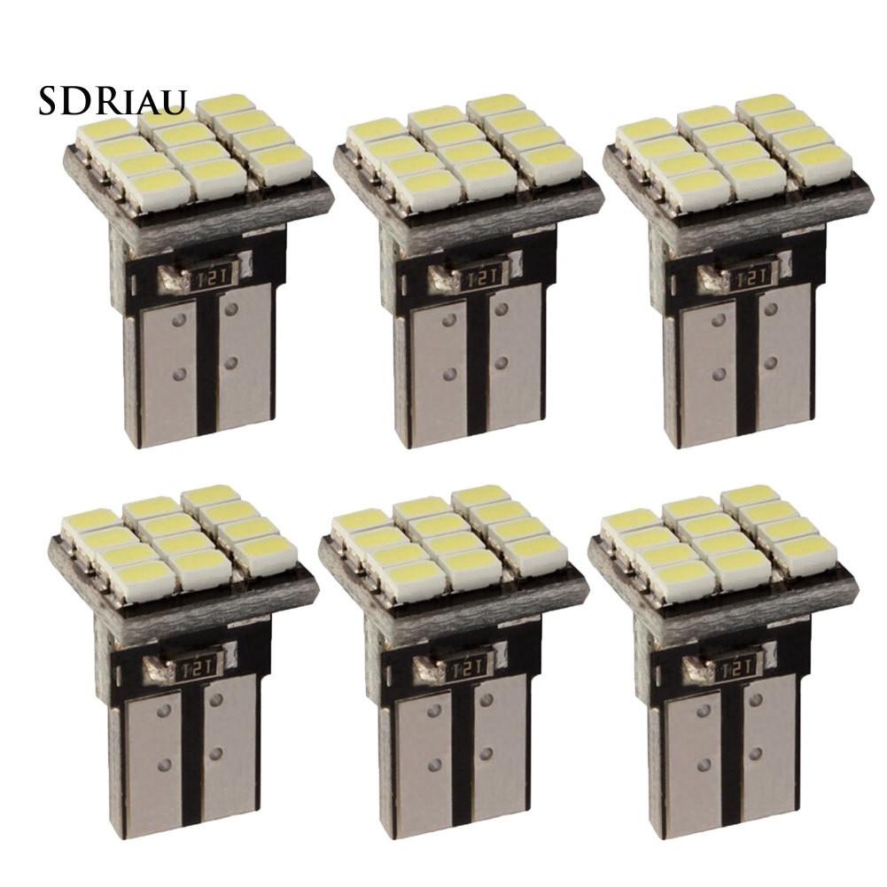 Set 6 đèn trần bóng LED 12SMD dùng cho xe ô tô
