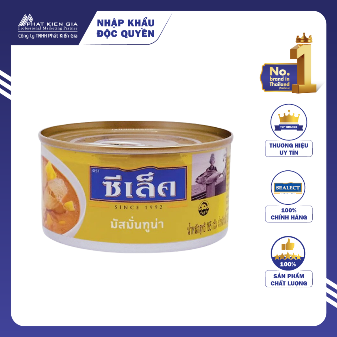 Cá Ngừ Sốt Cà Ri Vàng Massaman Sealect 185g (Thái Lan) - Date 19/08/2026