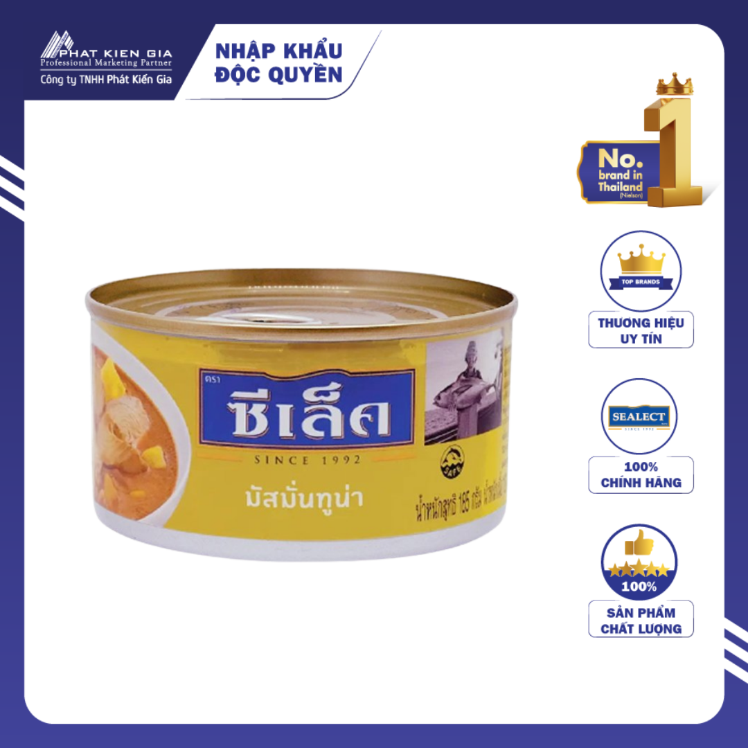 Cá Ngừ Sốt Cà Ri Vàng Massaman Sealect 185g (Thái Lan)