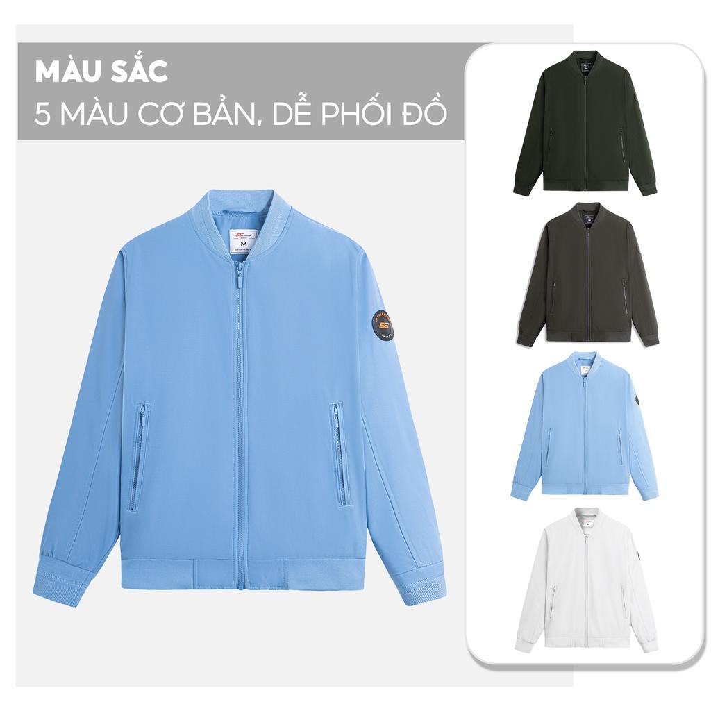 Áo Khoác Bomber Nam 5S LÓT NỈ, Chất Liệu Cao Cấp, Chống Bụi, Trượt Nước, Cực Ấm, Thiết Kế Trẻ Trung (AKB22003)