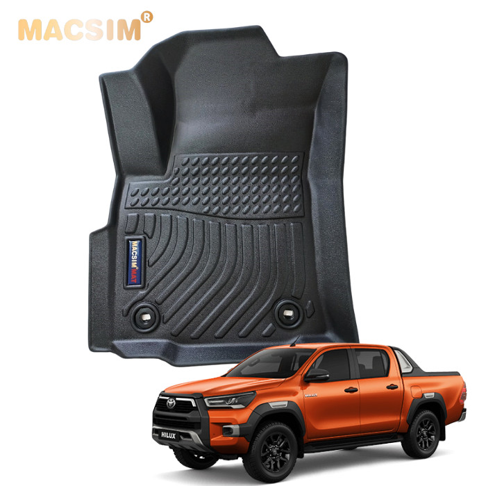 Thảm lót sàn xe ô tô Toyota Hilux 2015-2021 Nhãn hiệu Macsim