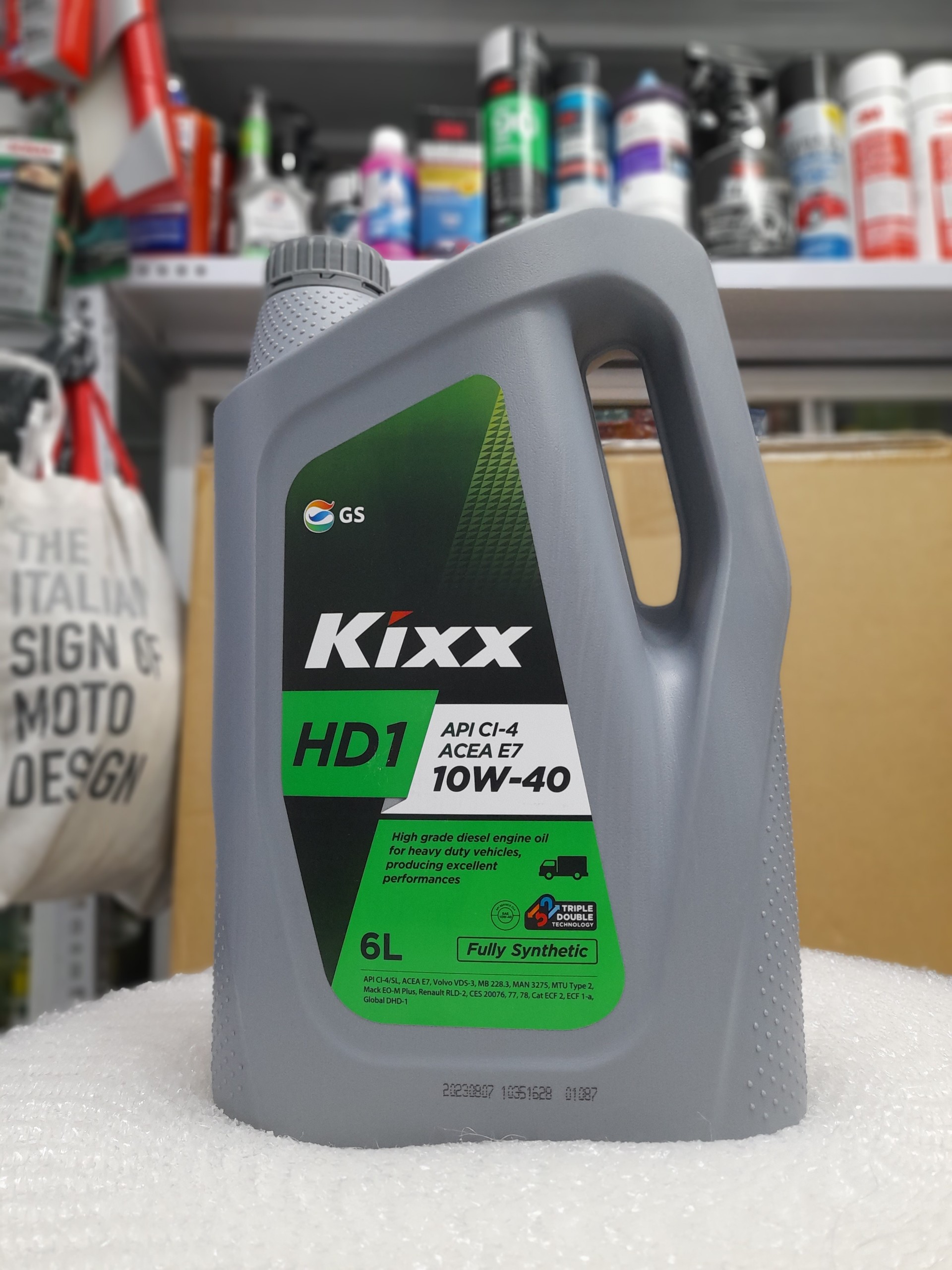 Nhớt Động Cơ Máy Dầu KIXX HD1 CI-4 E7 10W40 6L | Nhập khẩu Hàn Quốc