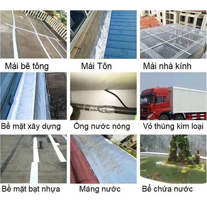 Băng keo chống thấm tường nhà, mái tôn dán bể nước,.....đa năng trên mọi vật liệu
