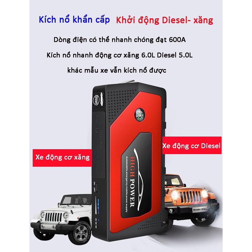 Bộ kích ắc quy ô tô kiêm sạc dự phòng 18000mAh - Gia dụng SG