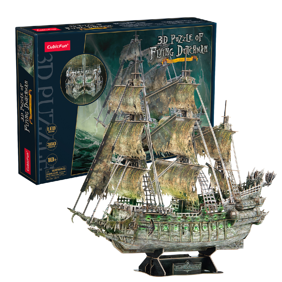 Đồ Chơi Trẻ Em Xếp Hình 3D Có Đèn LED: Tàu Flying Dutchman Puzzles L527H