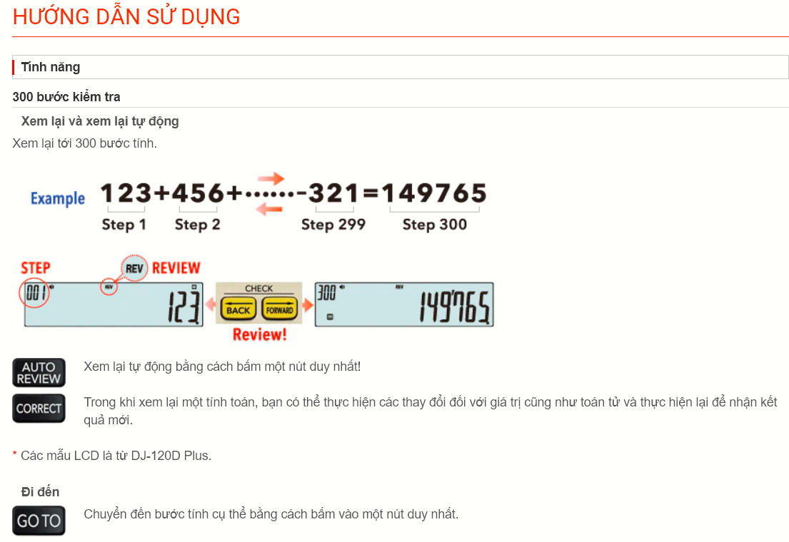 Máy Tính Casio DJ 240D-W-DP Plus