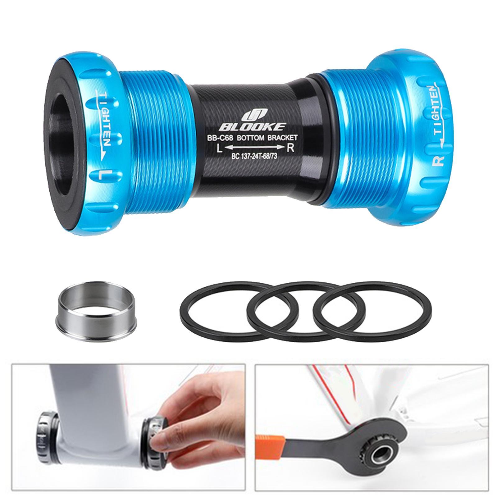 Deluxe Bike Bottom Bracket Thread BB Sealed Bearing BB Bottom Black