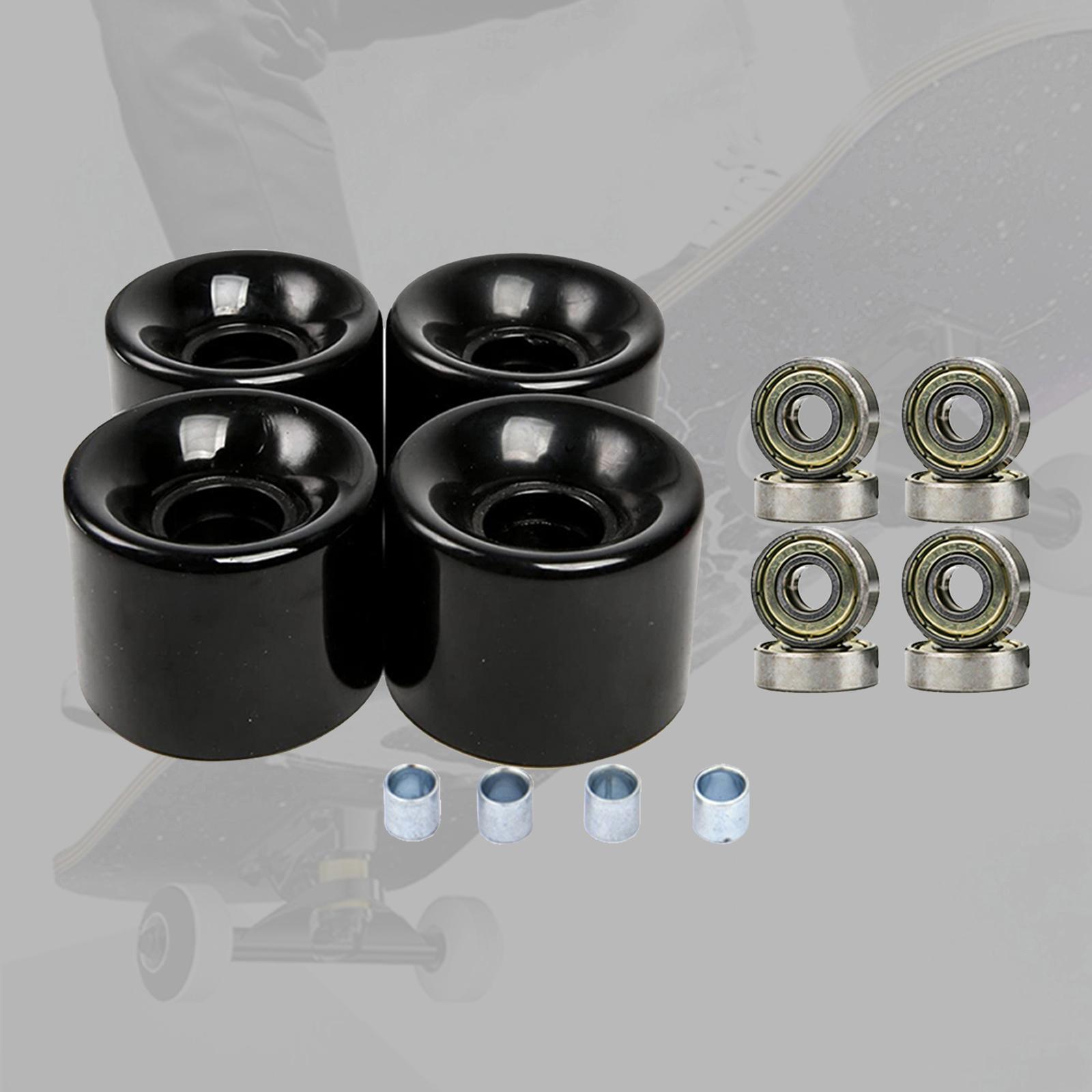 Skateboard Wheels with Bearings 60mm Wheels Set of 4