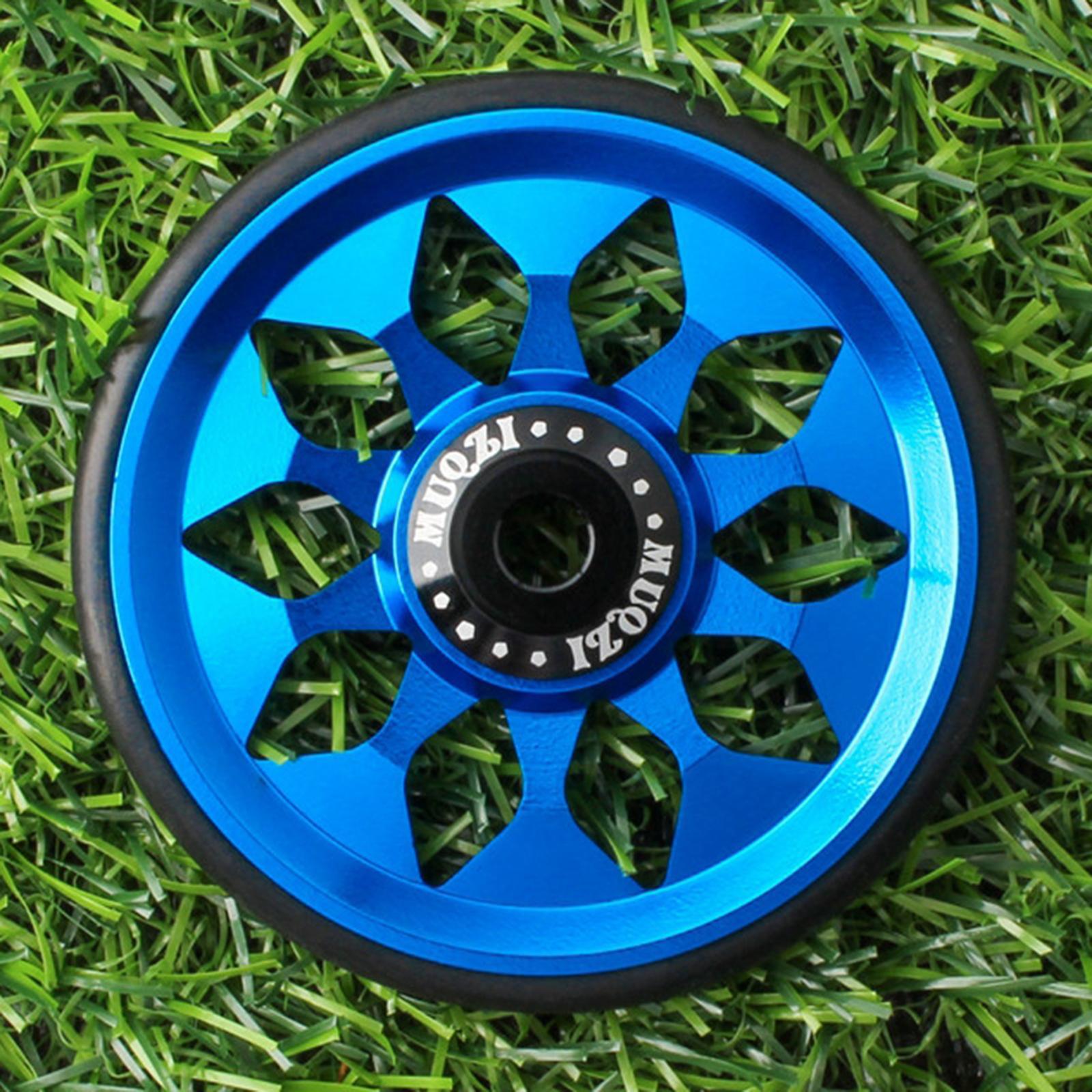 2-4pack 60mm Folding Bike Easy Wheel EZ Wheels for Transport Carry Blue