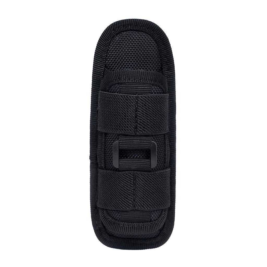 Flashlight Holder Carry Belt Pouch   with 360 Degrees Rotatable Clips