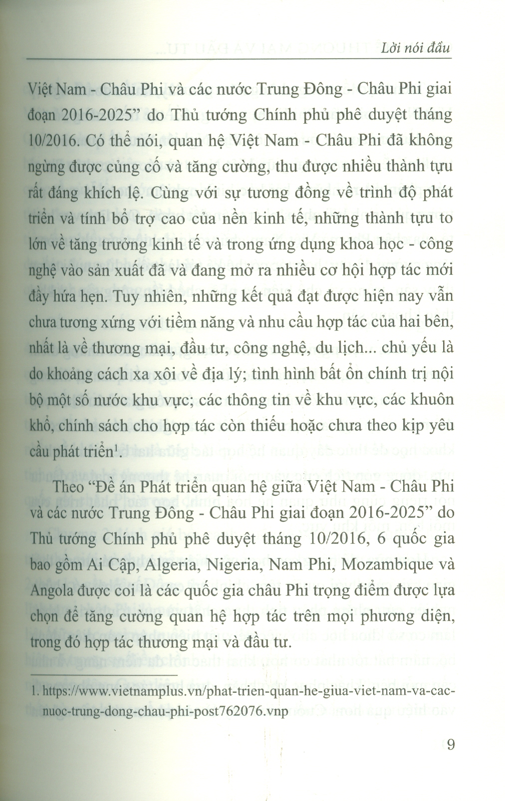 Quan Hệ Thương Mại Và Đầu Tư Của Việt Nam Với Một Số Quốc Gia Châu Phi Trọng Điểm: Bối Cảnh Mới, Định Hướng Mới (Sách Chuyên Khảo)