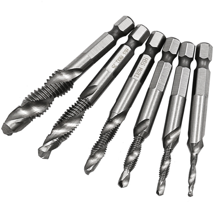Bộ 6 Mũi Khoan Taro HSS 4341 Tạo Ren Cao Cấp, giúp tiết kiệm thời gian thi công, tiết kiệm chi phí siêu tiện lợi. M3, M4, M5, M6, M8, M10