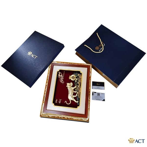 Tranh hổ dát vàng 24k - Mẫu 5 - quà tặng tân gia, tặng sếp, khai trương, sinh nhật, event, lễ, tết,....