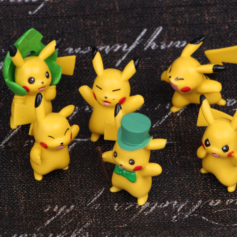 Bộ sưu tập 06 mô hình Pikachu đồ chơi Pokemon
