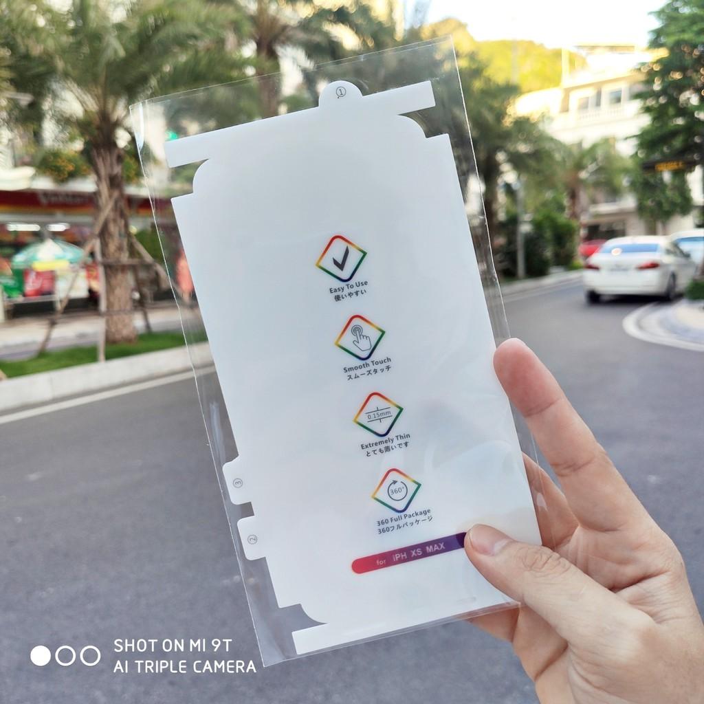 Miếng Dán Dẻo PPF Trong Suốt Mặt Sau Full Viền Dành Cho Iphone - Ánh Cầu Vồng - Tự Phục Hồi Vết Xước - Đủ Dòng iPhone