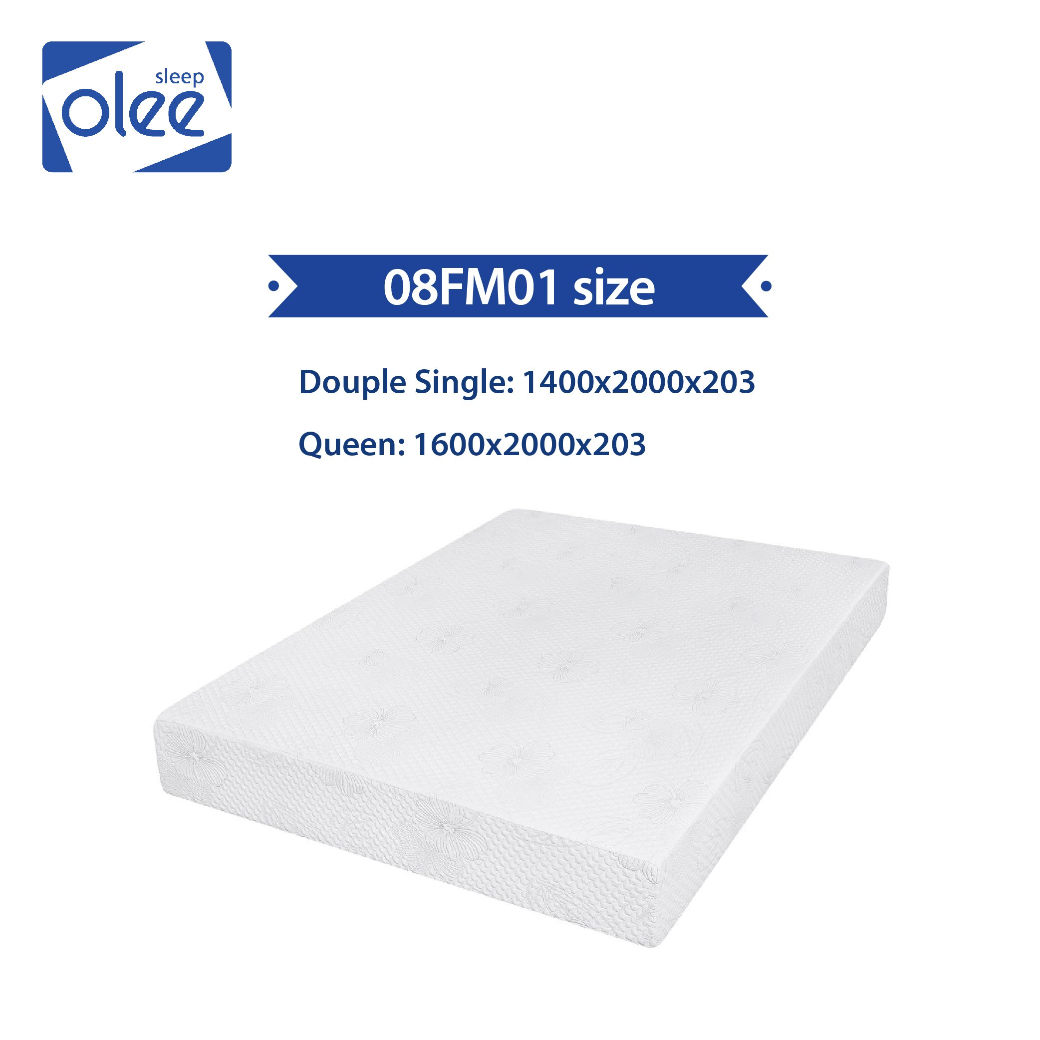 Nệm OleeSleep Memory Foam 8 inch-08FM01